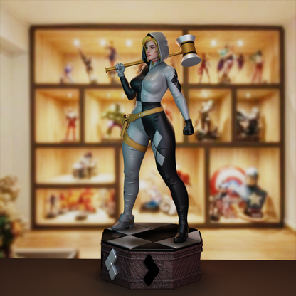 Harley Quinn (White Knight) Statue
