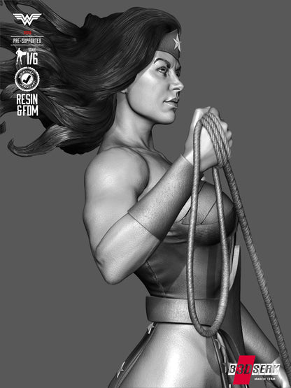 Wonder Woman Statue 3D-Printed Kit