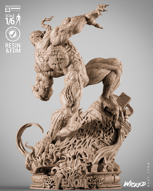 Venom Statue 3D-Printed Kit