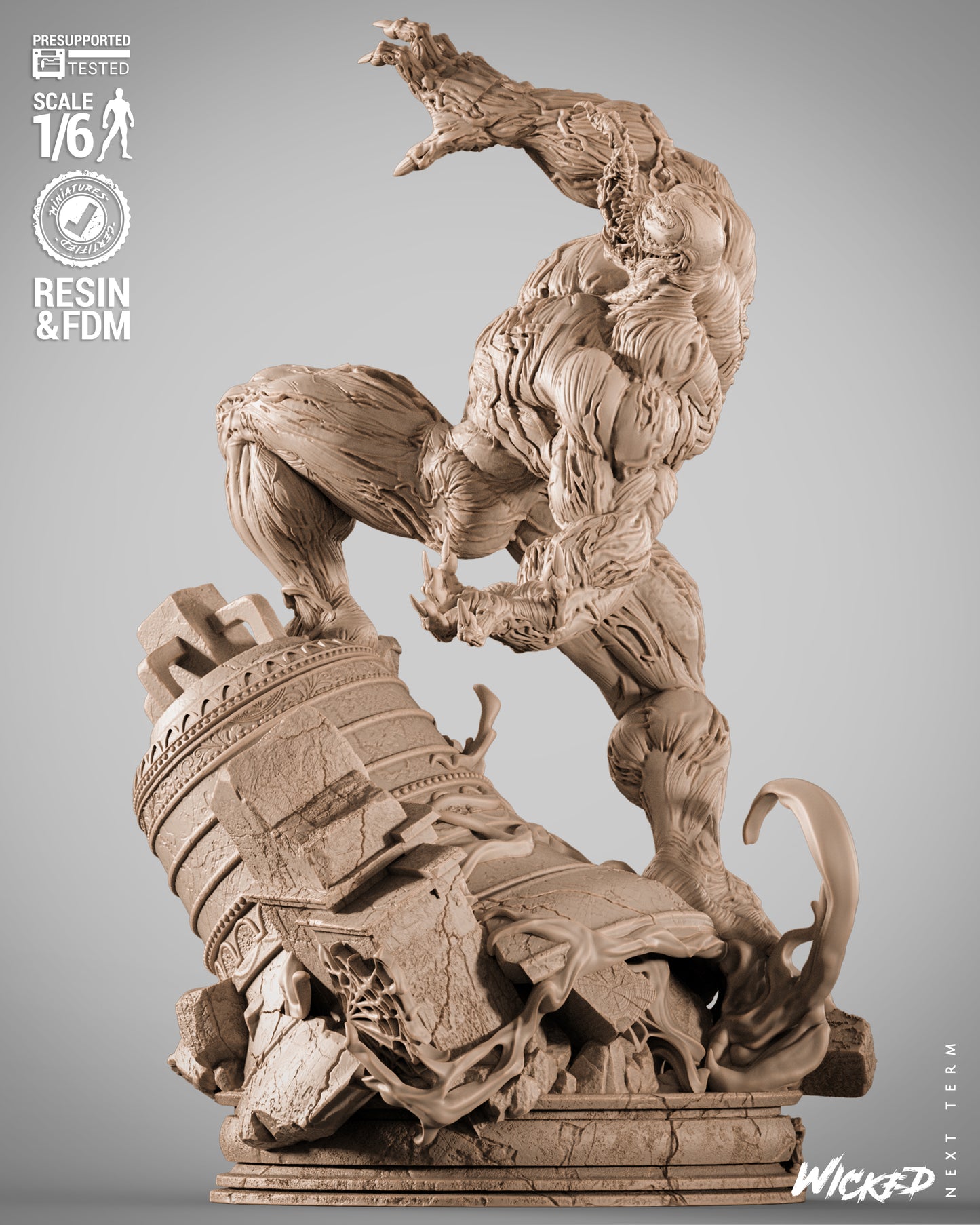 Venom Statue 3D-Printed Kit