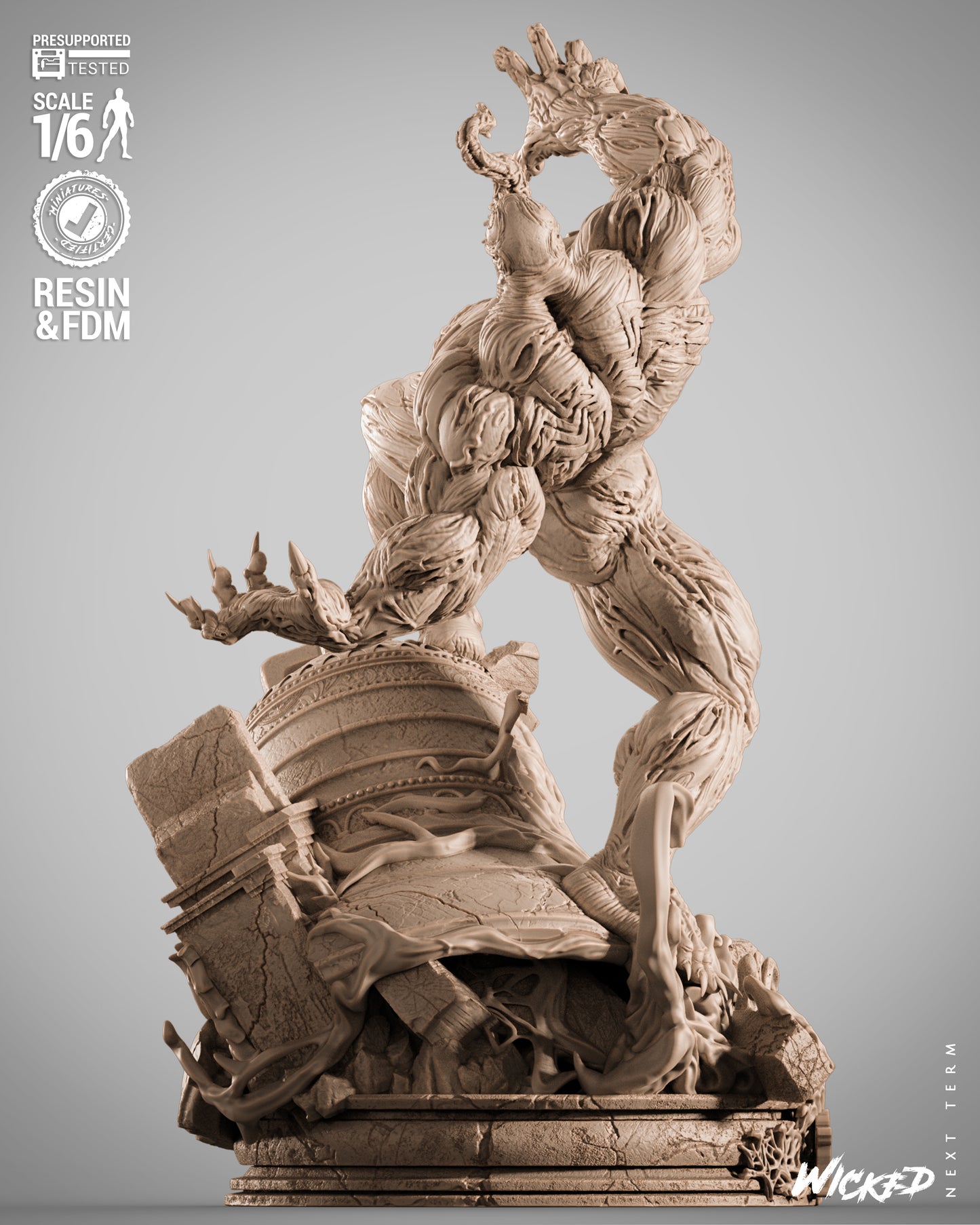 Venom Statue 3D-Printed Kit