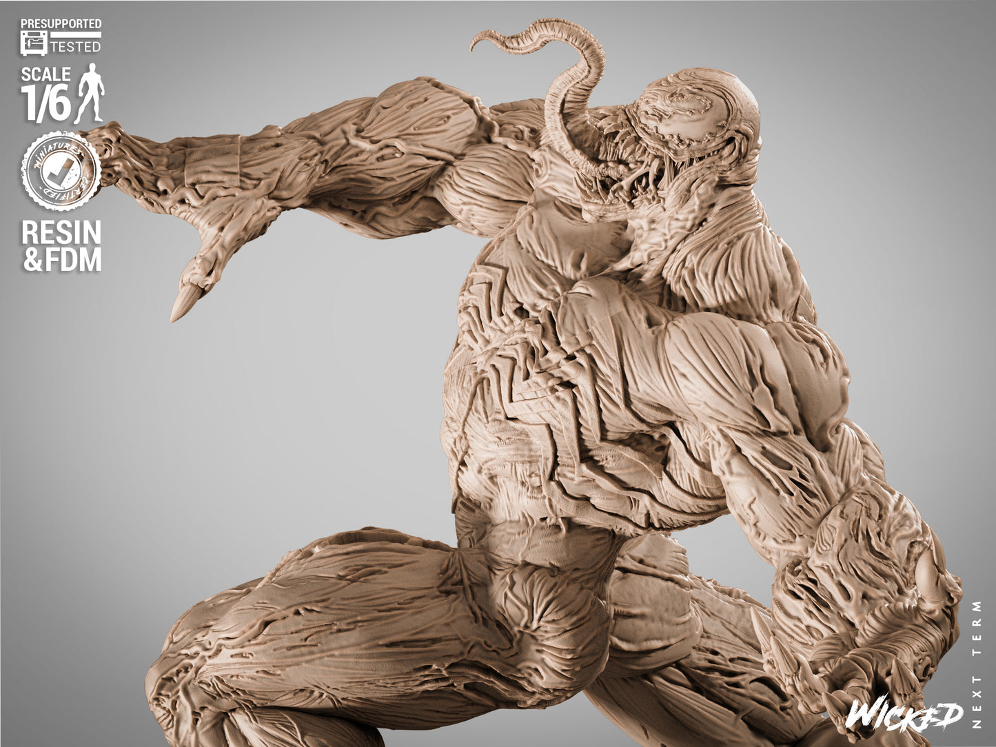 Venom Statue 3D-Printed Kit
