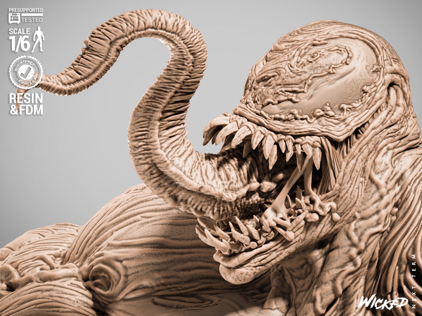 Venom Statue 3D-Printed Kit
