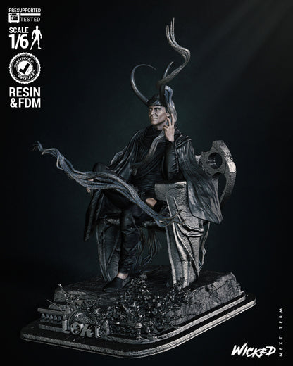 Loki Throne Statue