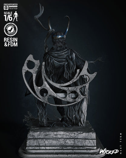 Loki Throne Statue