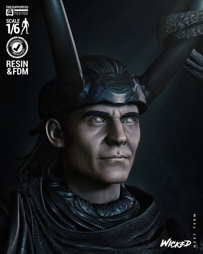 Loki Throne Statue