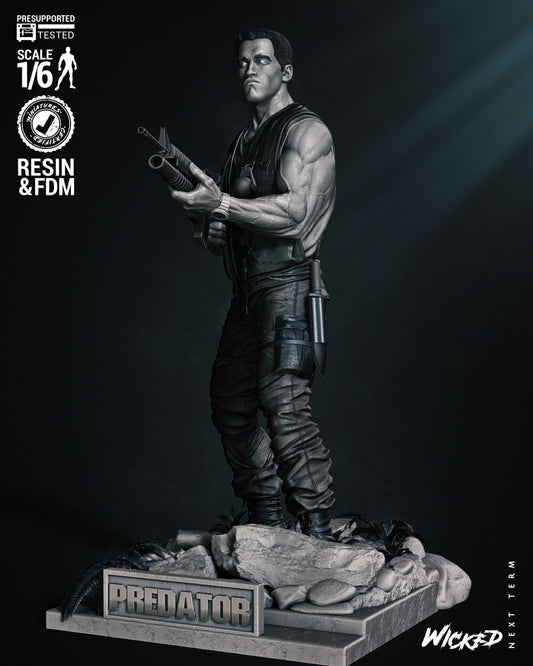 Dutch (Predator) Statue