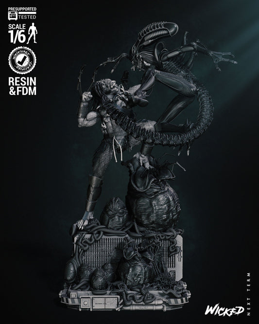 Predator Vs Alien Diorama