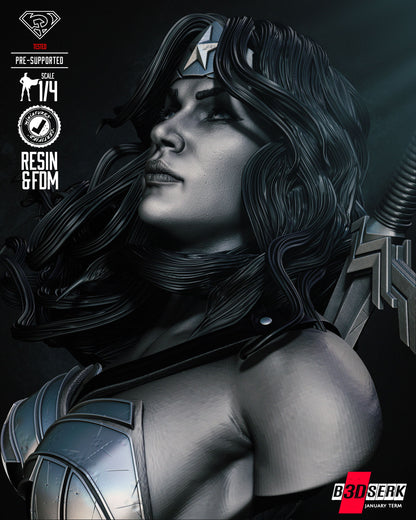 Red Son Wonder Woman Portrait Bust