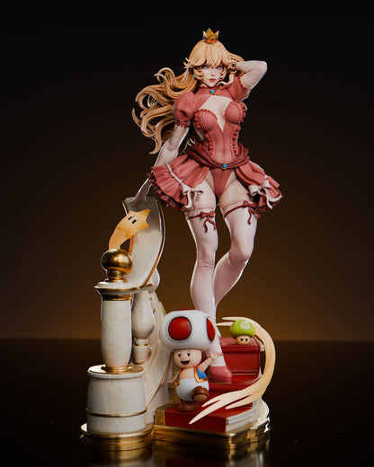 Princess Peach Statue 3D-Printed Kit