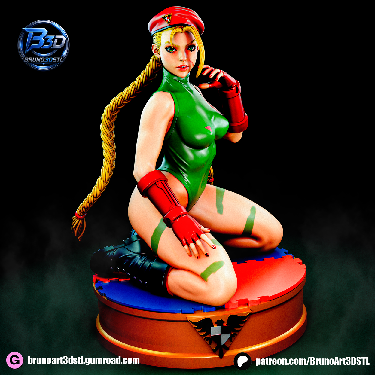 Cammy Statue 3D-Printed Kit