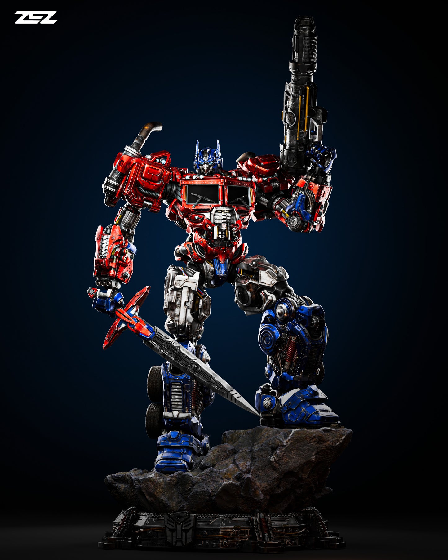 Optimus Prime Statue 3D-Printed Kit
