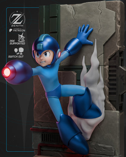 Mega Man Statue 3D-Printed Kit