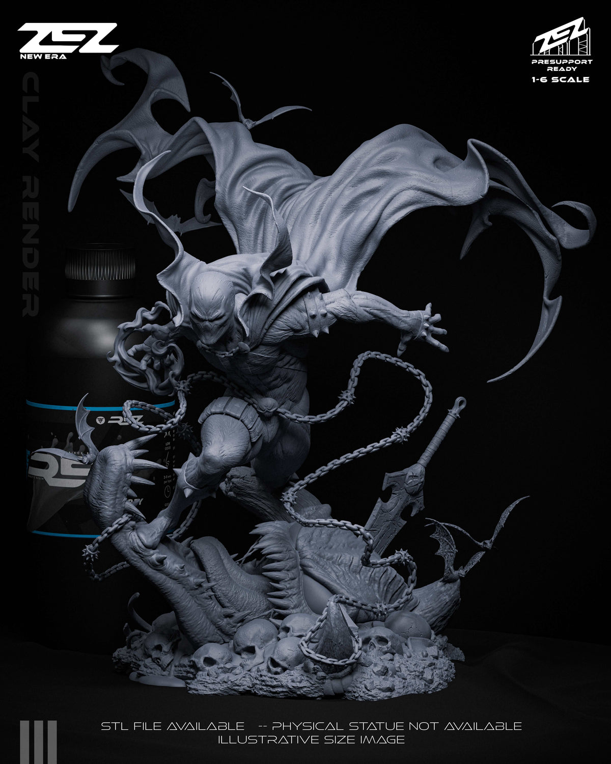 Spawn Statue 3D-Printed Kit
