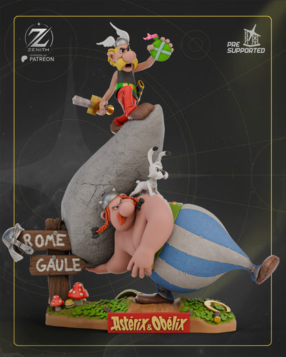 Asterix And Obelix Statue 3D-Printed Kit