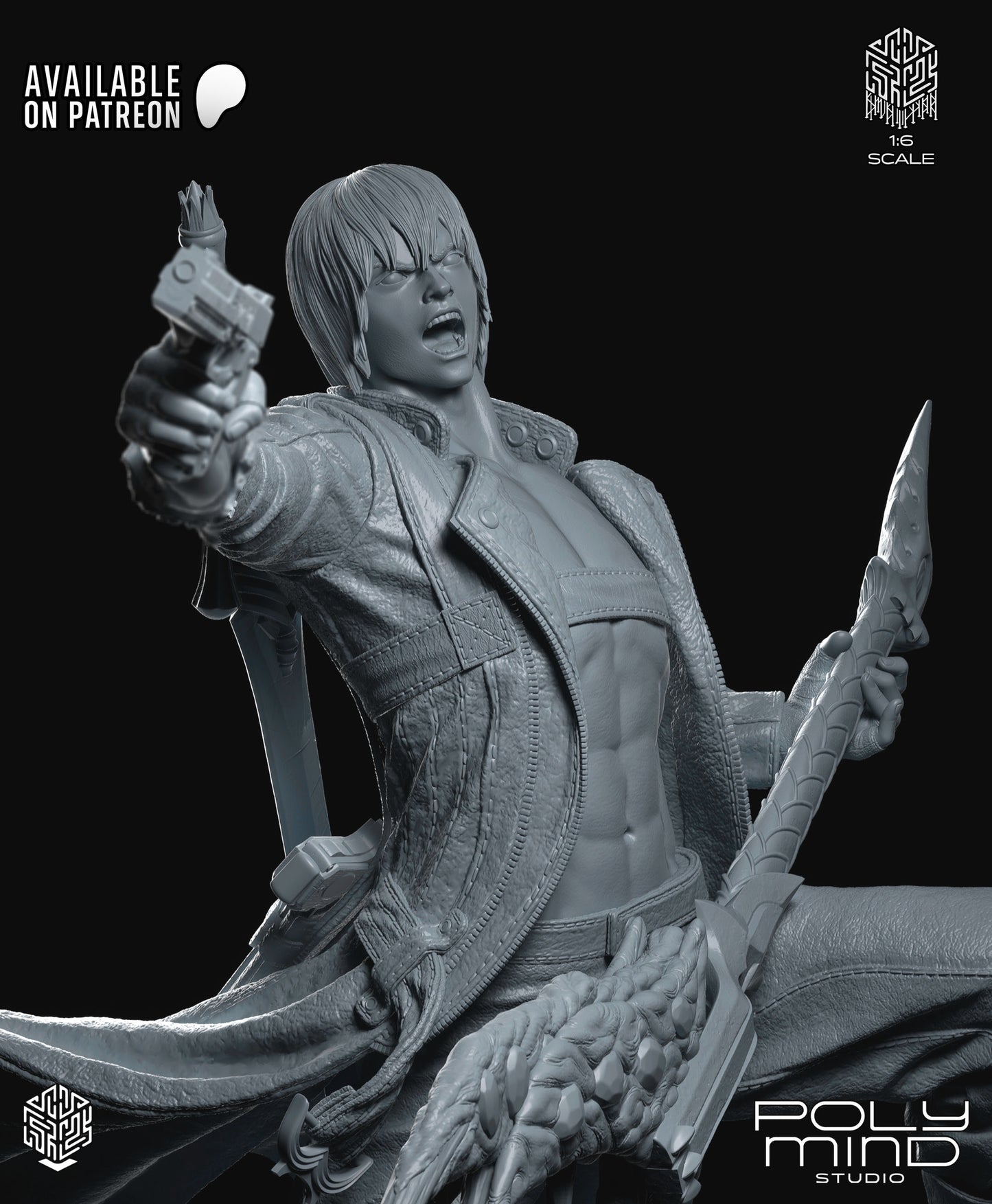 Dante Statue 3D-Printed Kit