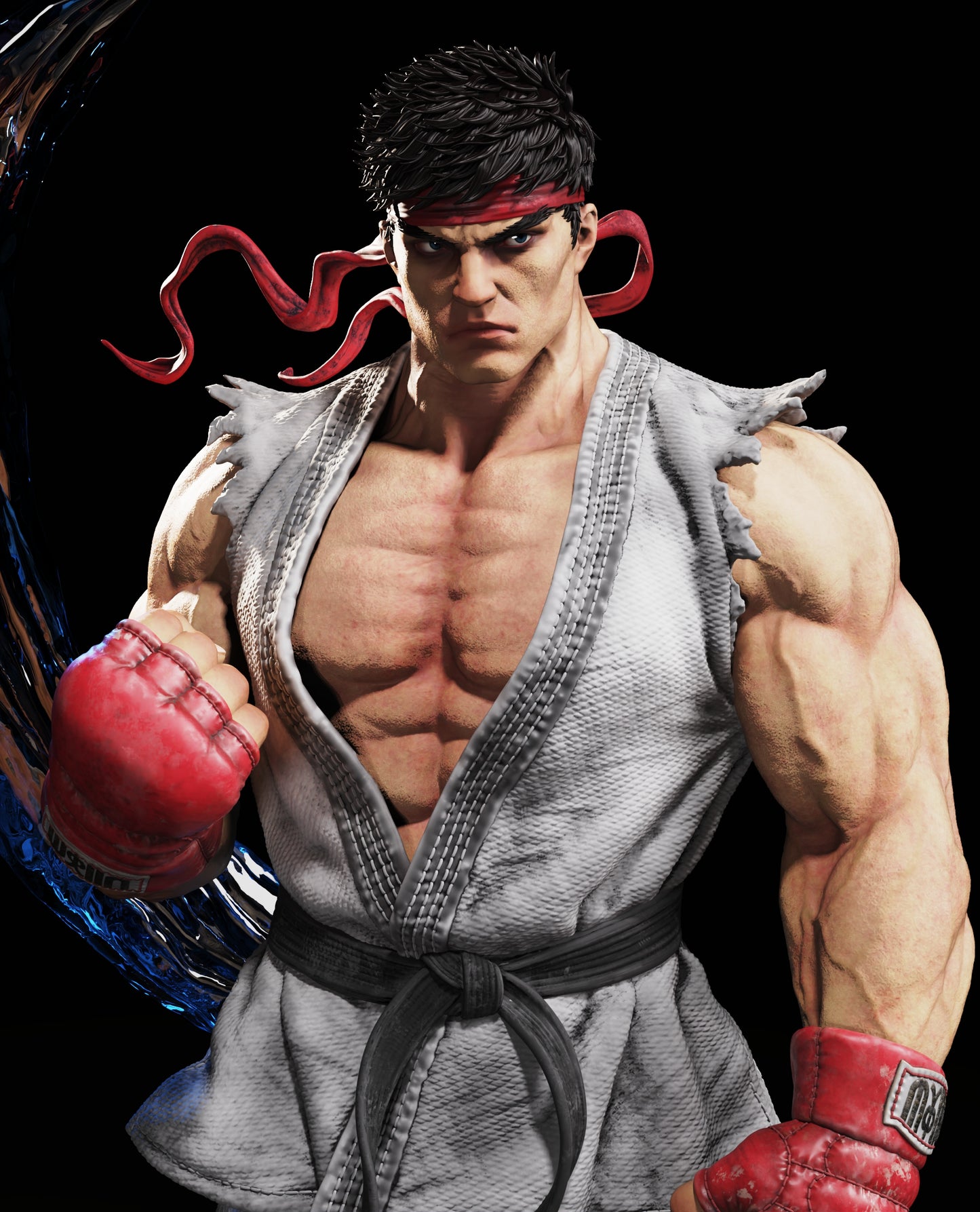 Ryu (Street Fighter) Statue 3D-Printed Kit