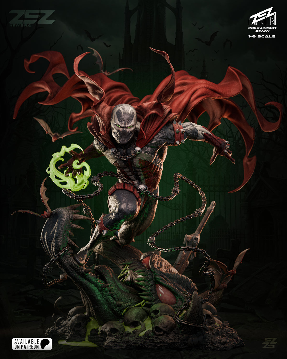 Spawn Statue 3D-Printed Kit