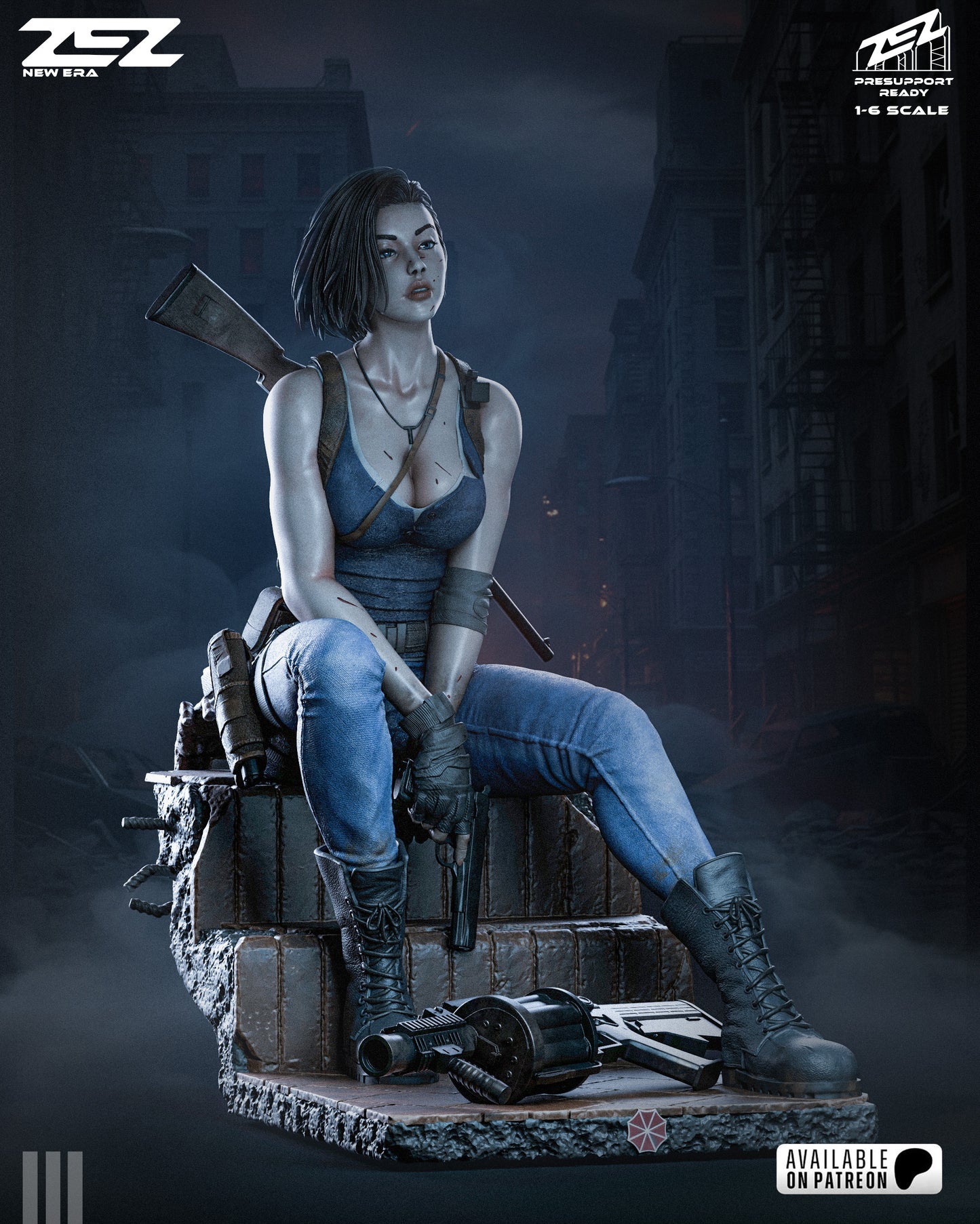 Jill Valentine Statue