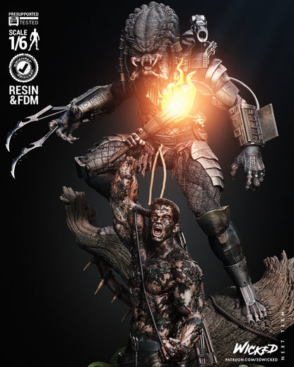 Predator And Dutch V2 Diorama