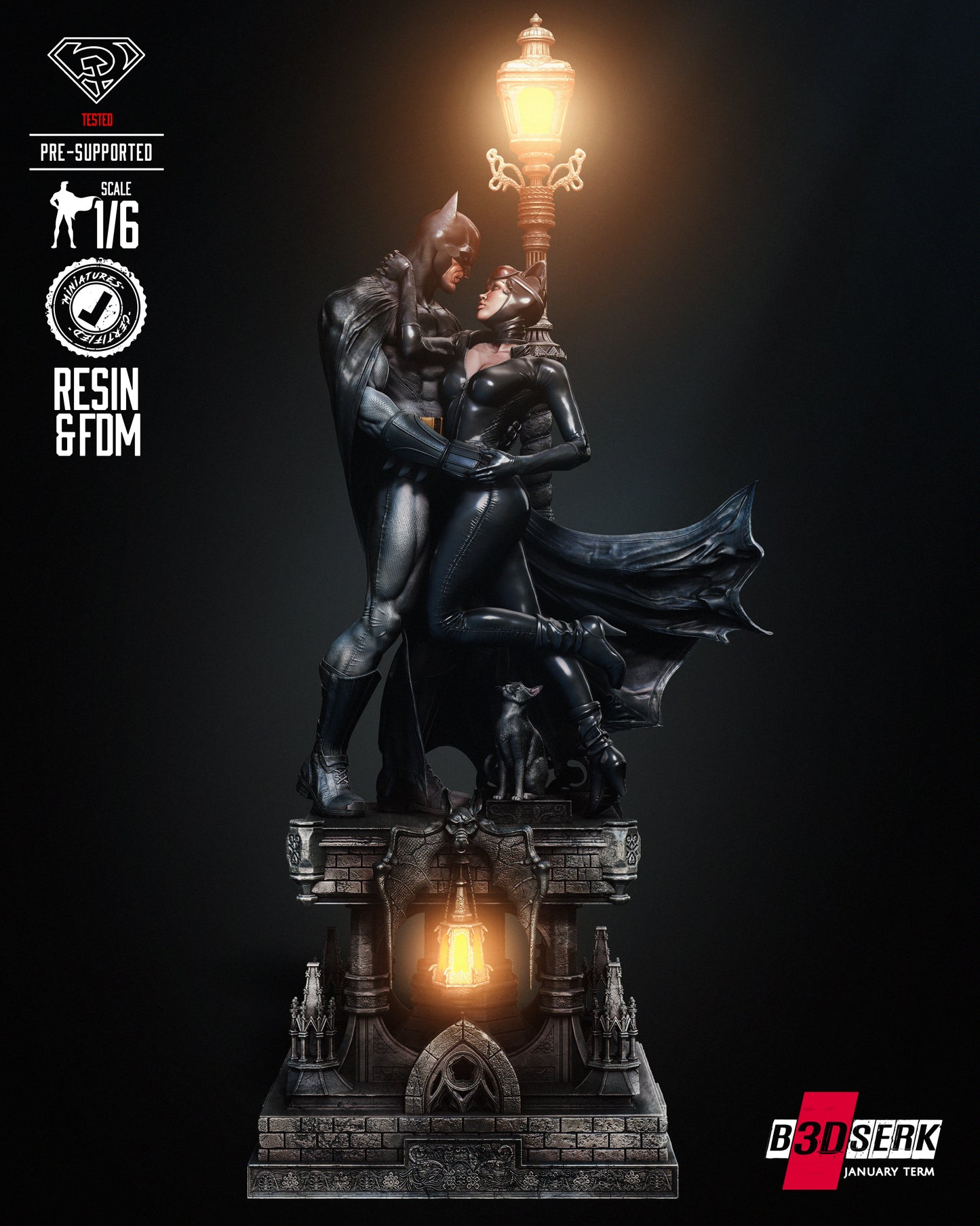 Batman & Catwoman Diorama