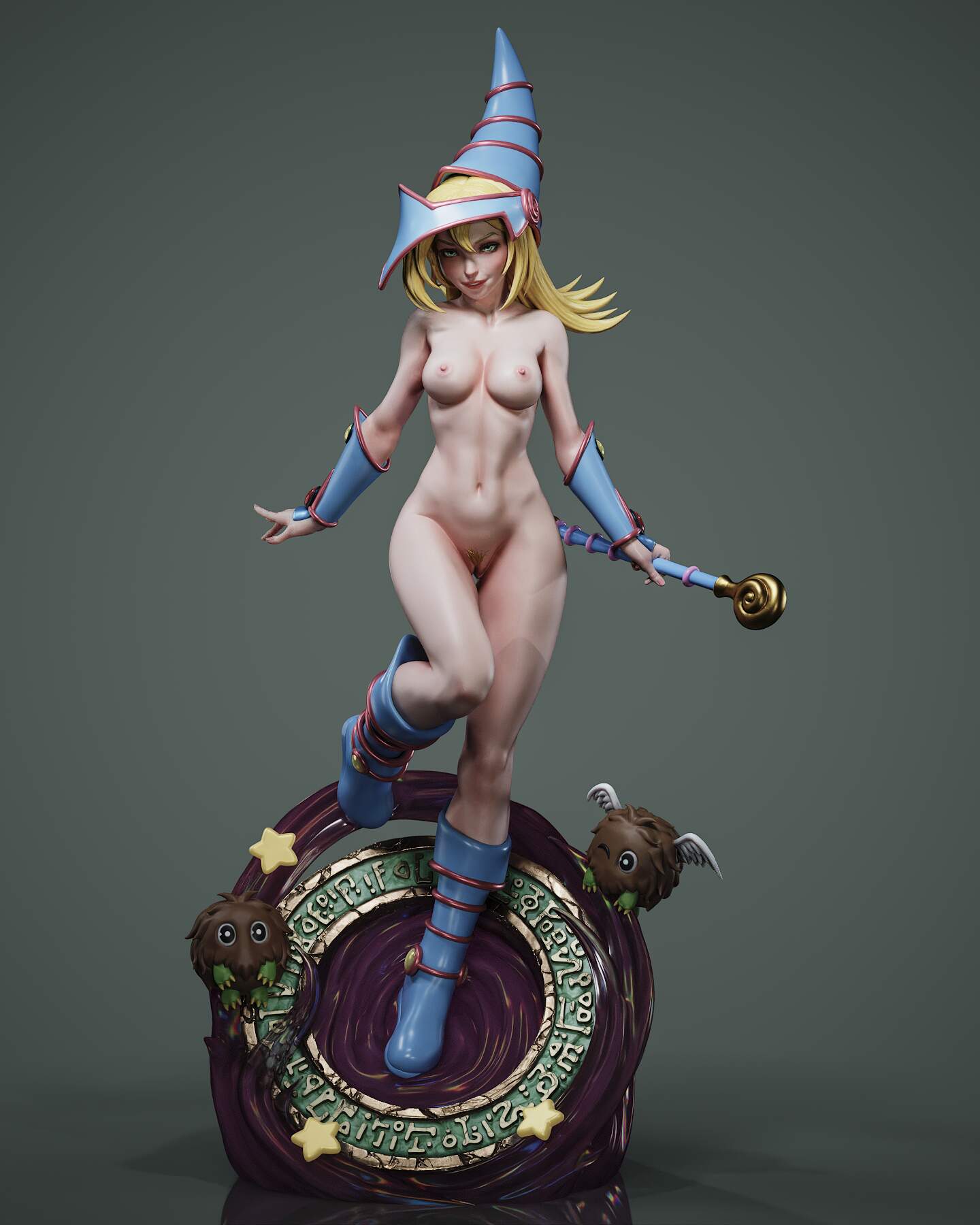 Dark Magician Girl Statue 3D-Printed Kit