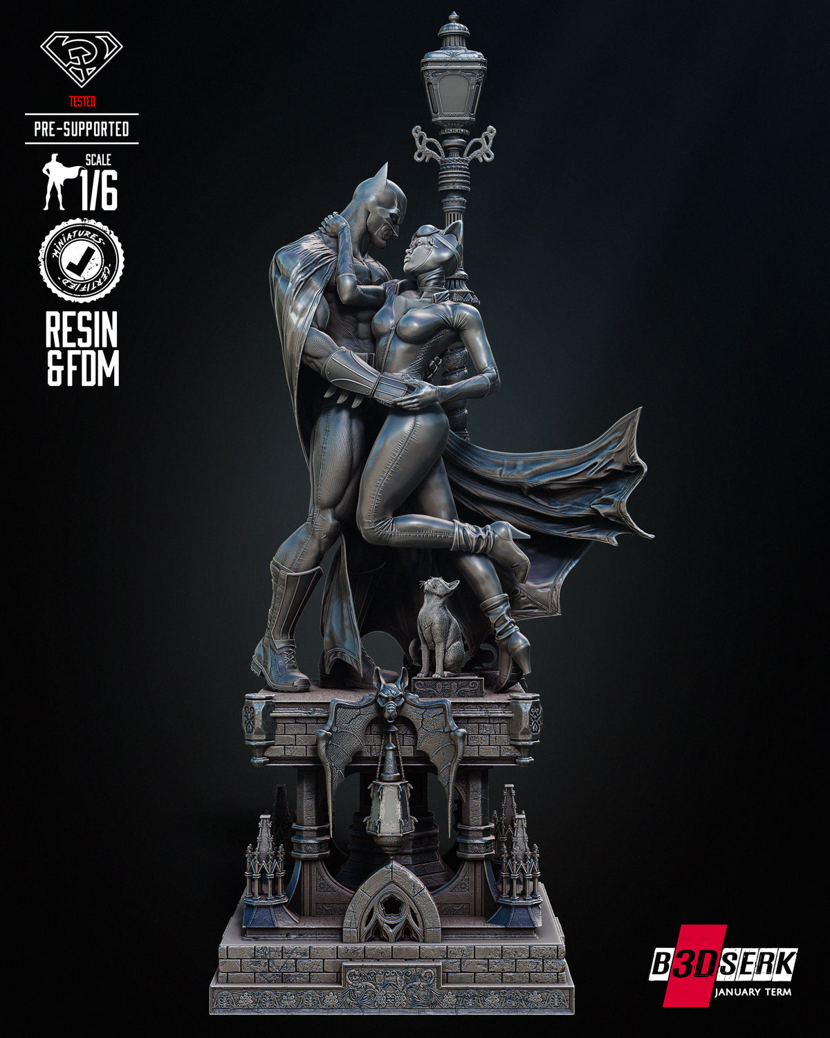 Batman & Catwoman Diorama