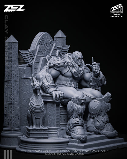 Apocalypse (Throne) Statue 3D-Printed Kit