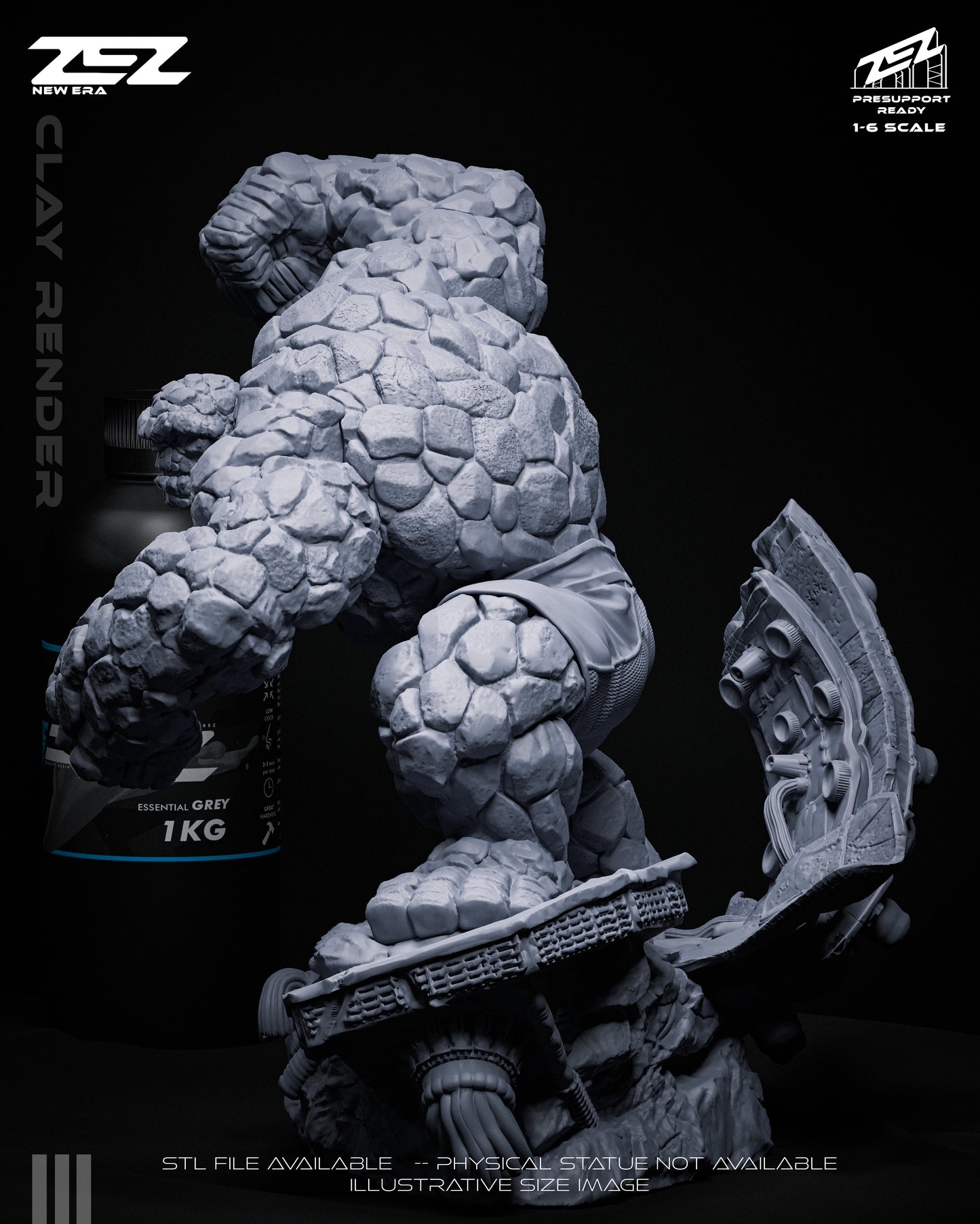 The Thing Statue 3D-Printed Kit