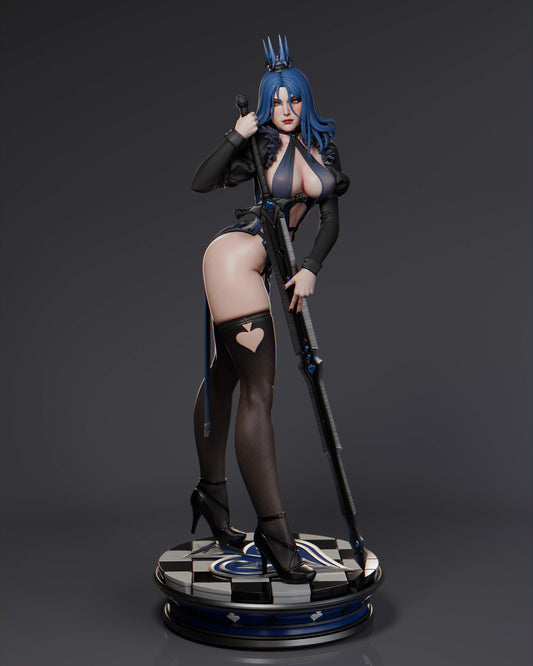 Queen Of Spades Statue 3D-Printed Kit