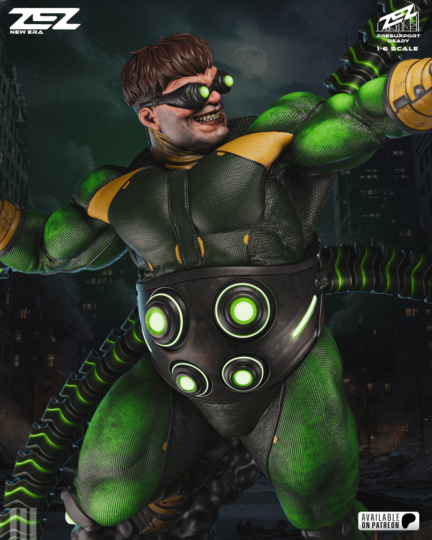 Doc Ock Statue 3D-Printed Kit