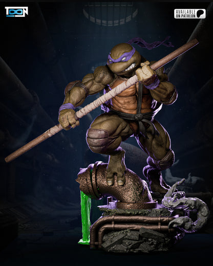 Donatello TMNT Statue 3D-Printed Kit
