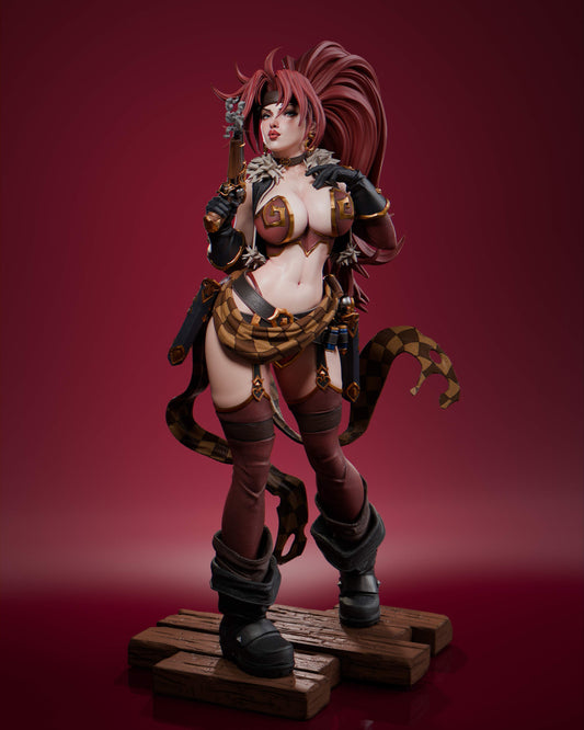Red Monika Statue 3D-Printed Kit