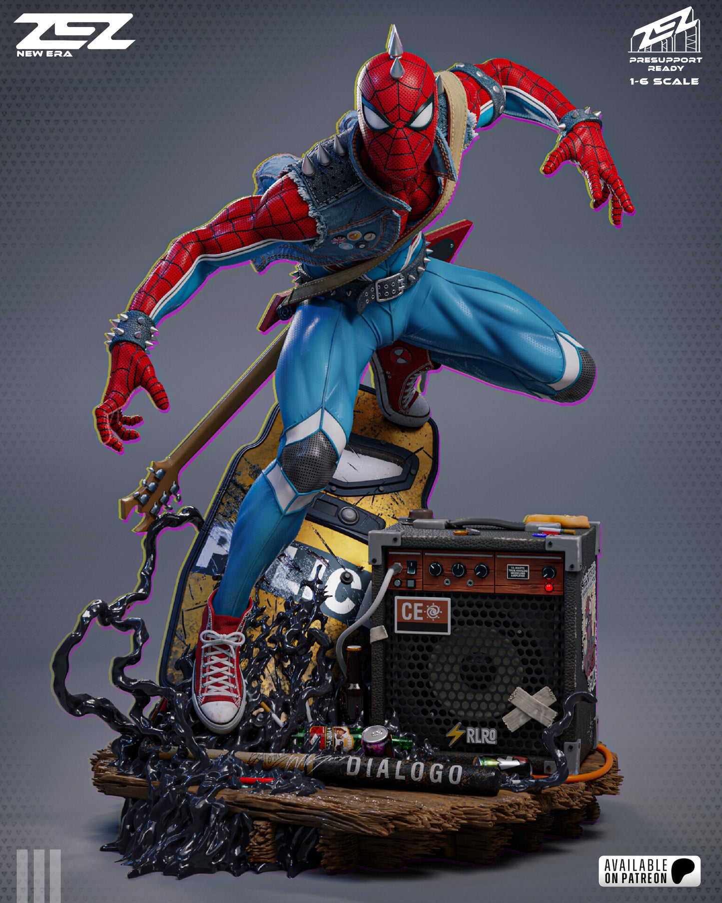 Spider Punk Statue