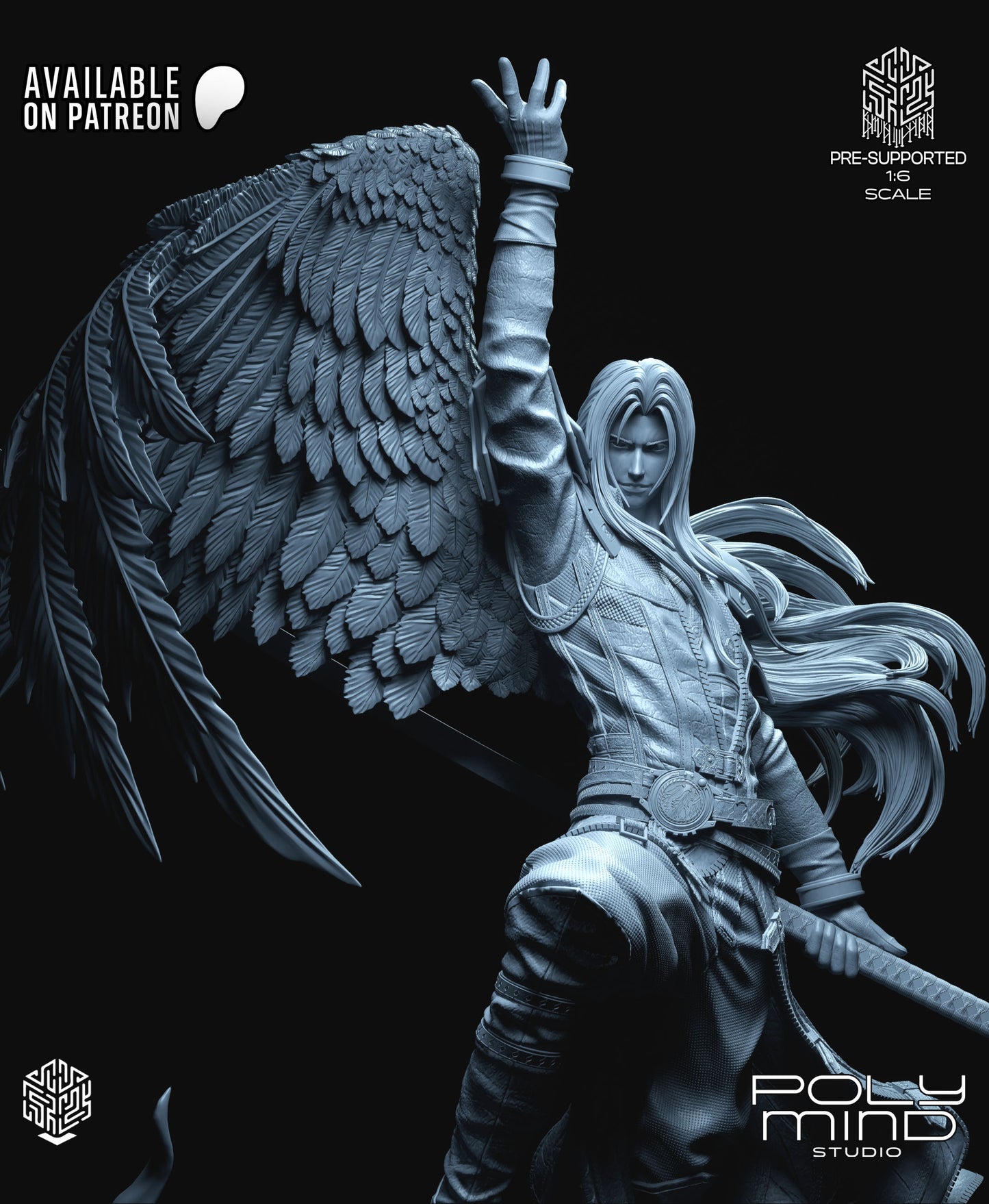 Sephiroth Statue 3D-Printed Kit