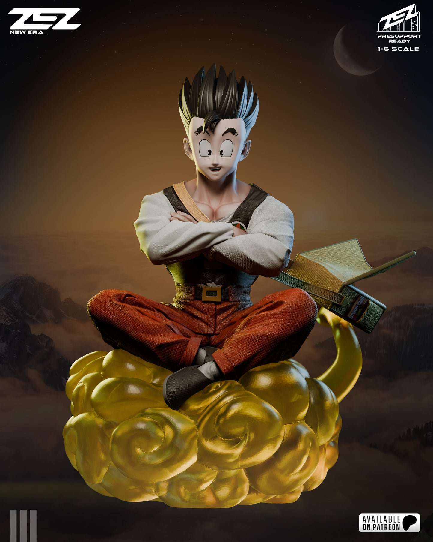 Gohan Statue 3D-Printed Kit