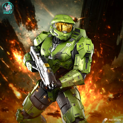 Master Chief Statue 3D-Printed Kit