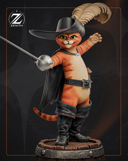 Puss In The Boots Statue 3D-Printed Kit