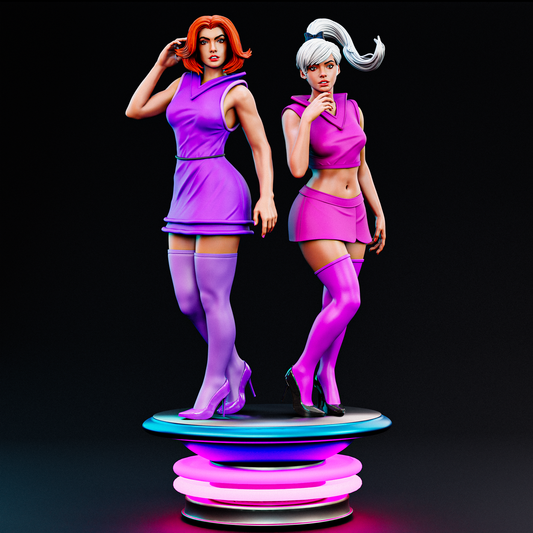 Jane And Judy Jetson Statue 3D-Printed Kit
