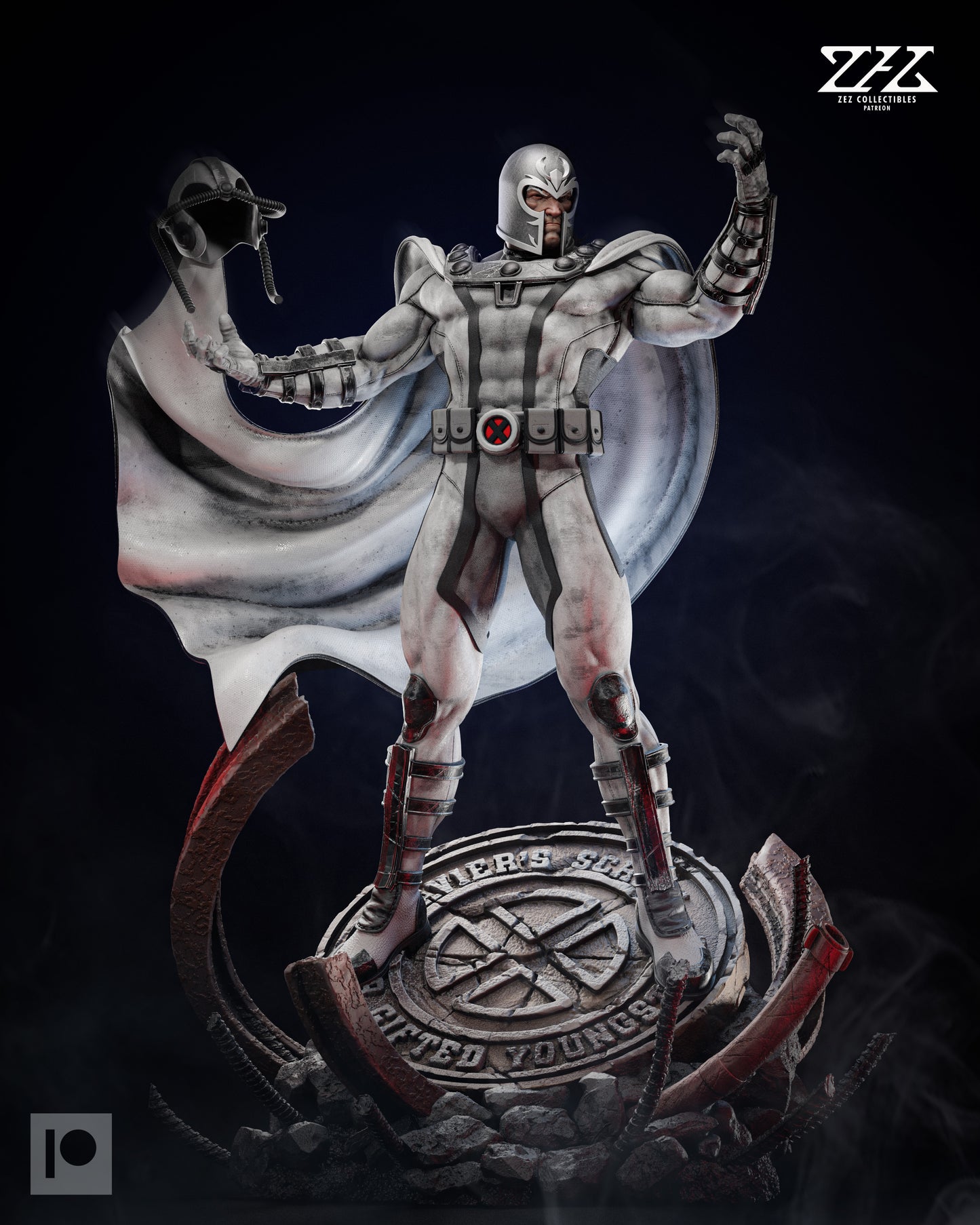 Magneto Statue 3D-Printed Kit