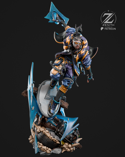 Static Shock Statue 3D-Printed Kit