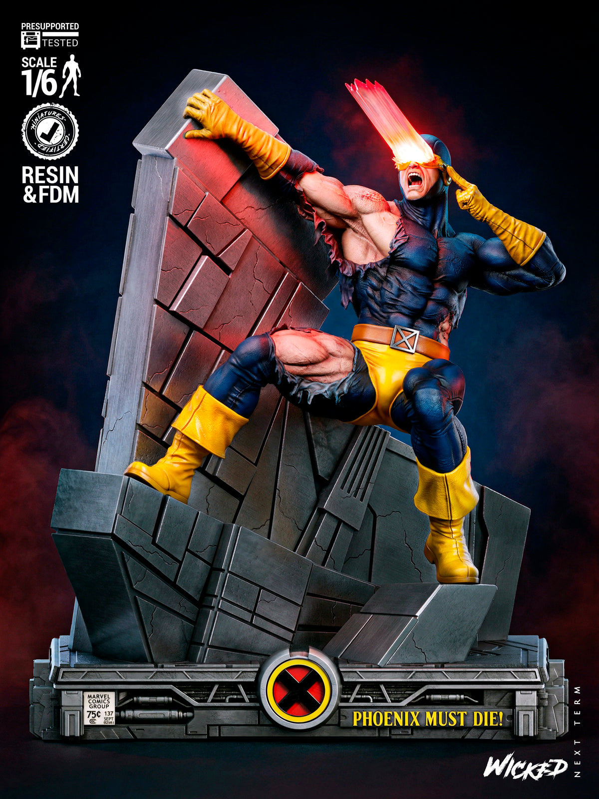 Cyclops Statue 3D-Printed Kit