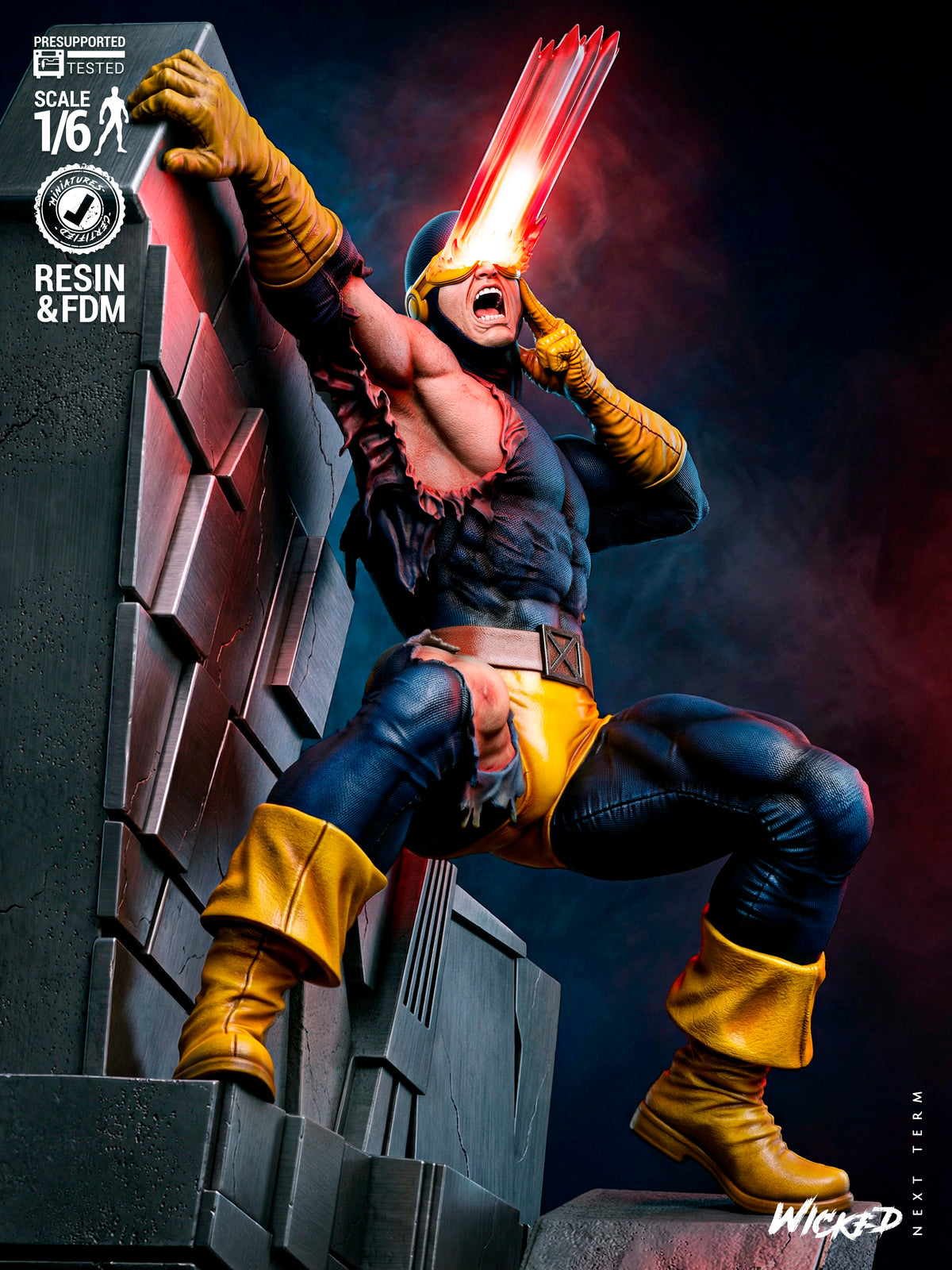 Cyclops Statue 3D-Printed Kit