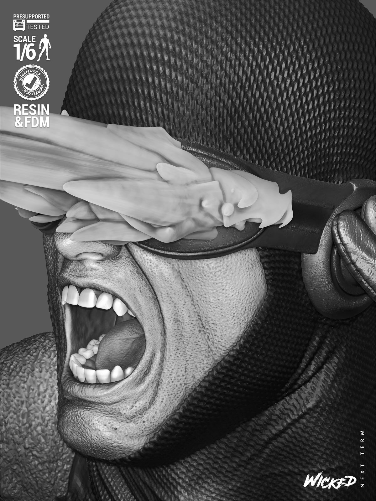 Cyclops Statue 3D-Printed Kit