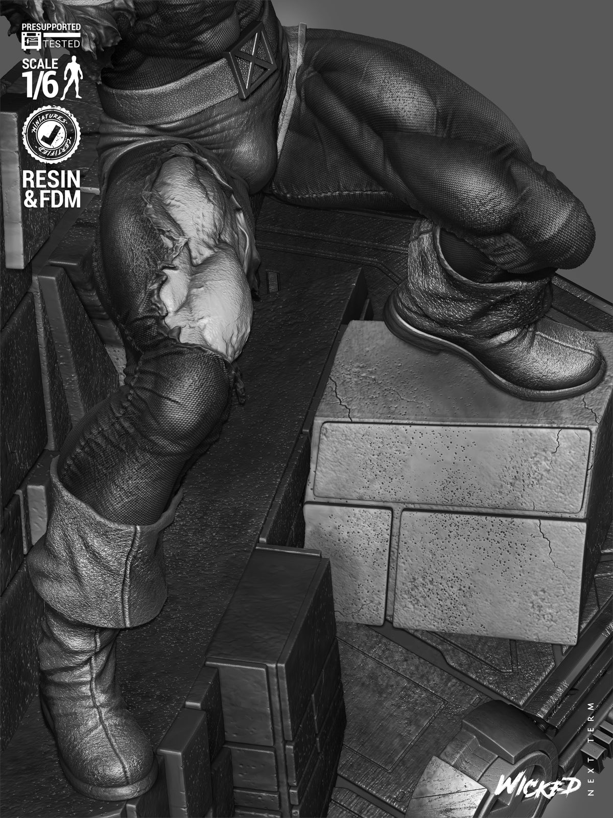 Cyclops Statue 3D-Printed Kit