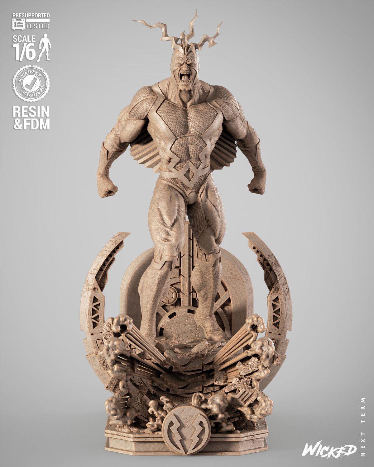 Black Bolt Statue