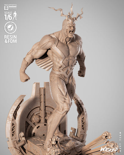 Black Bolt Statue