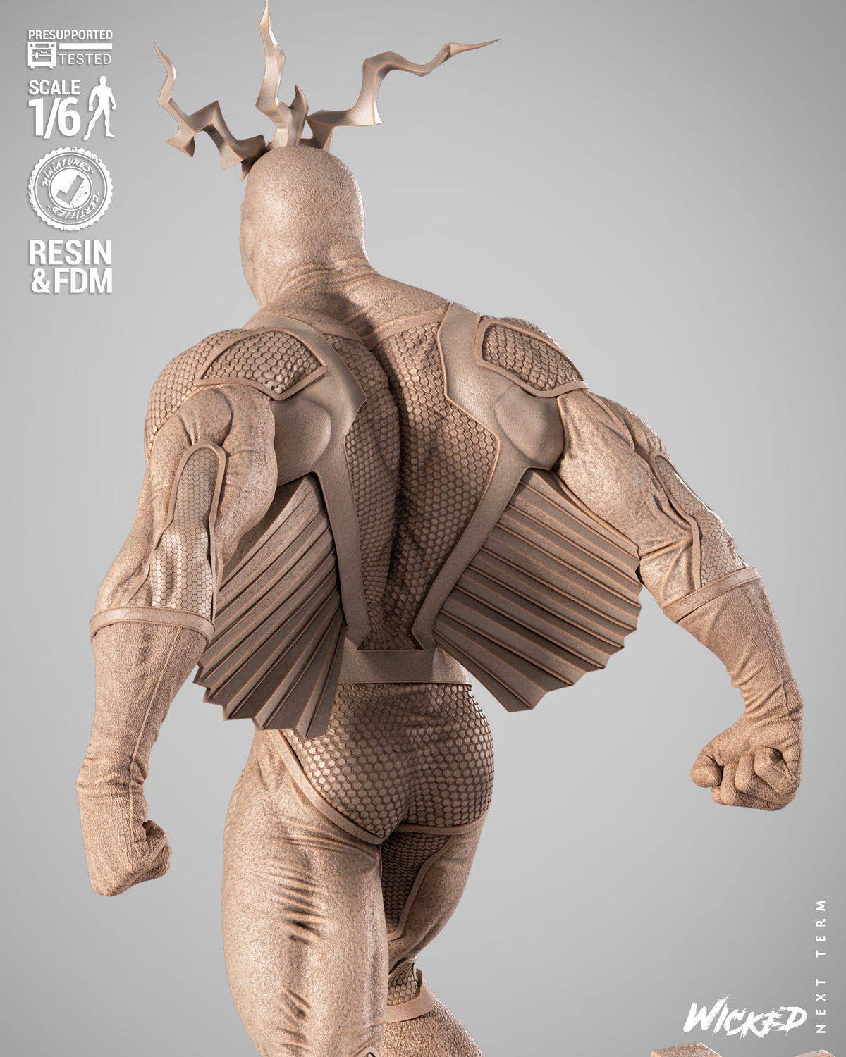 Black Bolt Statue