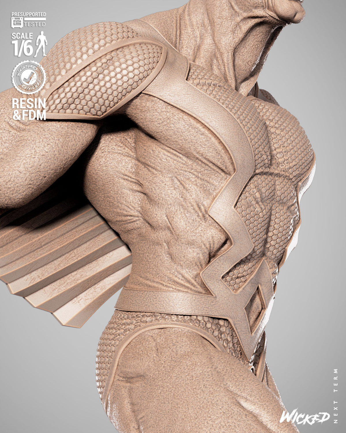 Black Bolt Statue