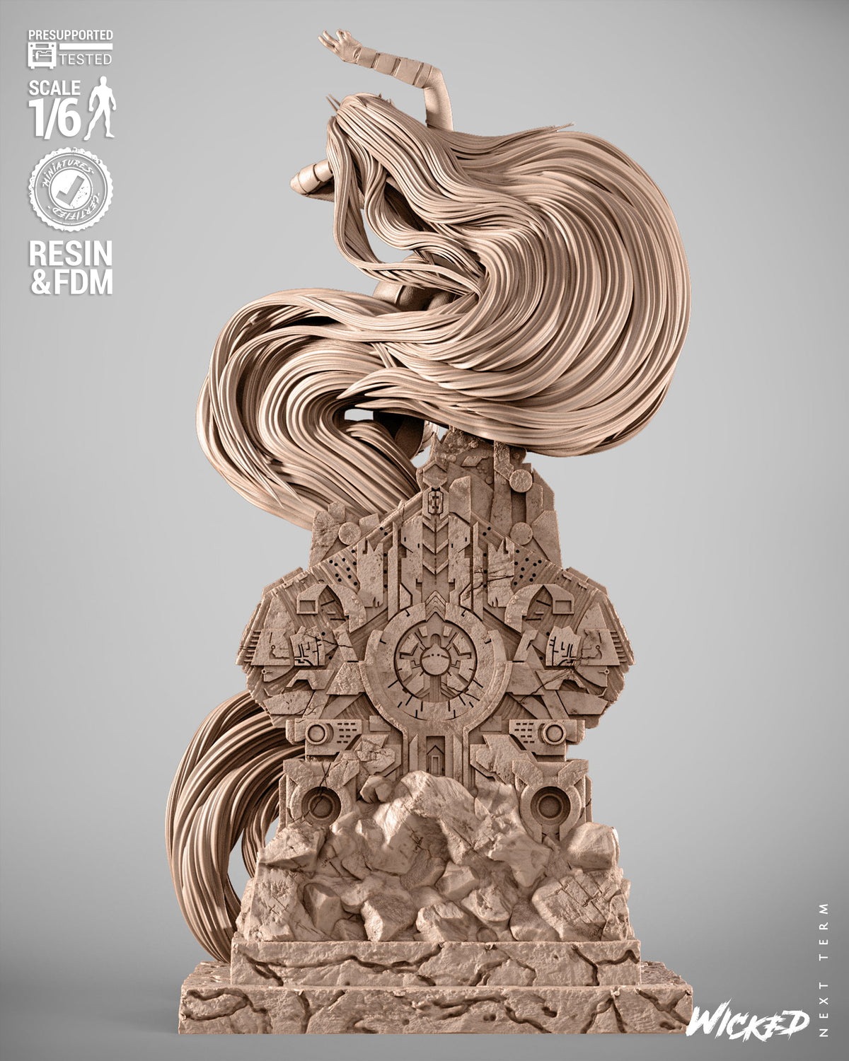 Medusa Statue 3D-Printed Kit